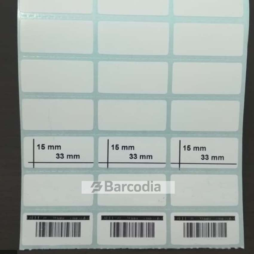 LABEL PRINTER BARCODE 33X15MM - 33X15 MM - 3 LINE SEMICOATED ISI 5000