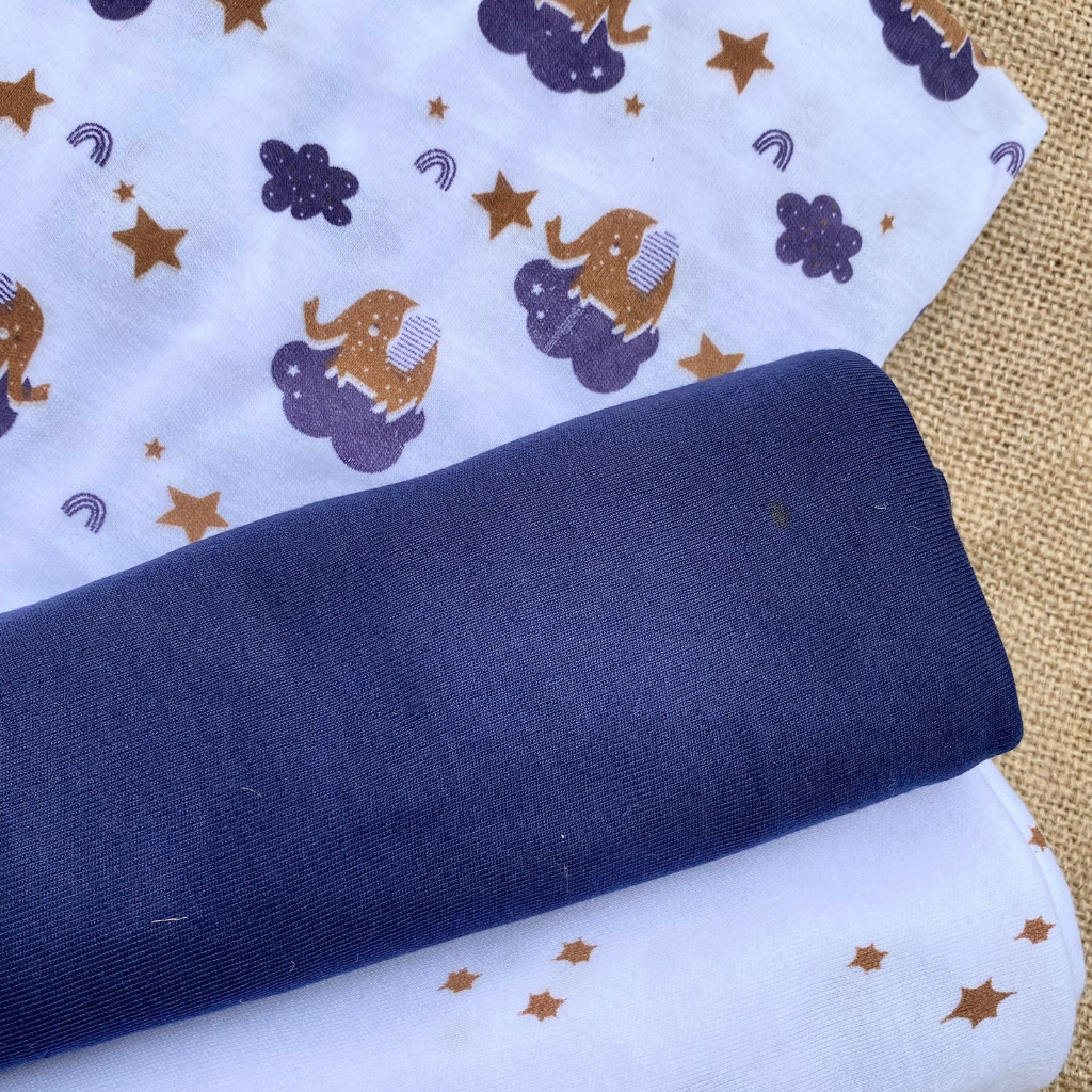 3 PCS BEDONG BAYI SERIES NAVY PERNEL BAYI 90x110Cm