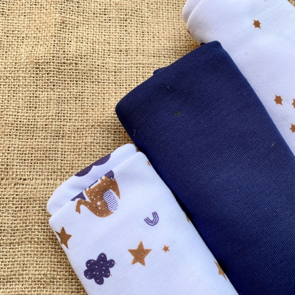 3 PCS BEDONG BAYI SERIES NAVY PERNEL BAYI 90x110Cm