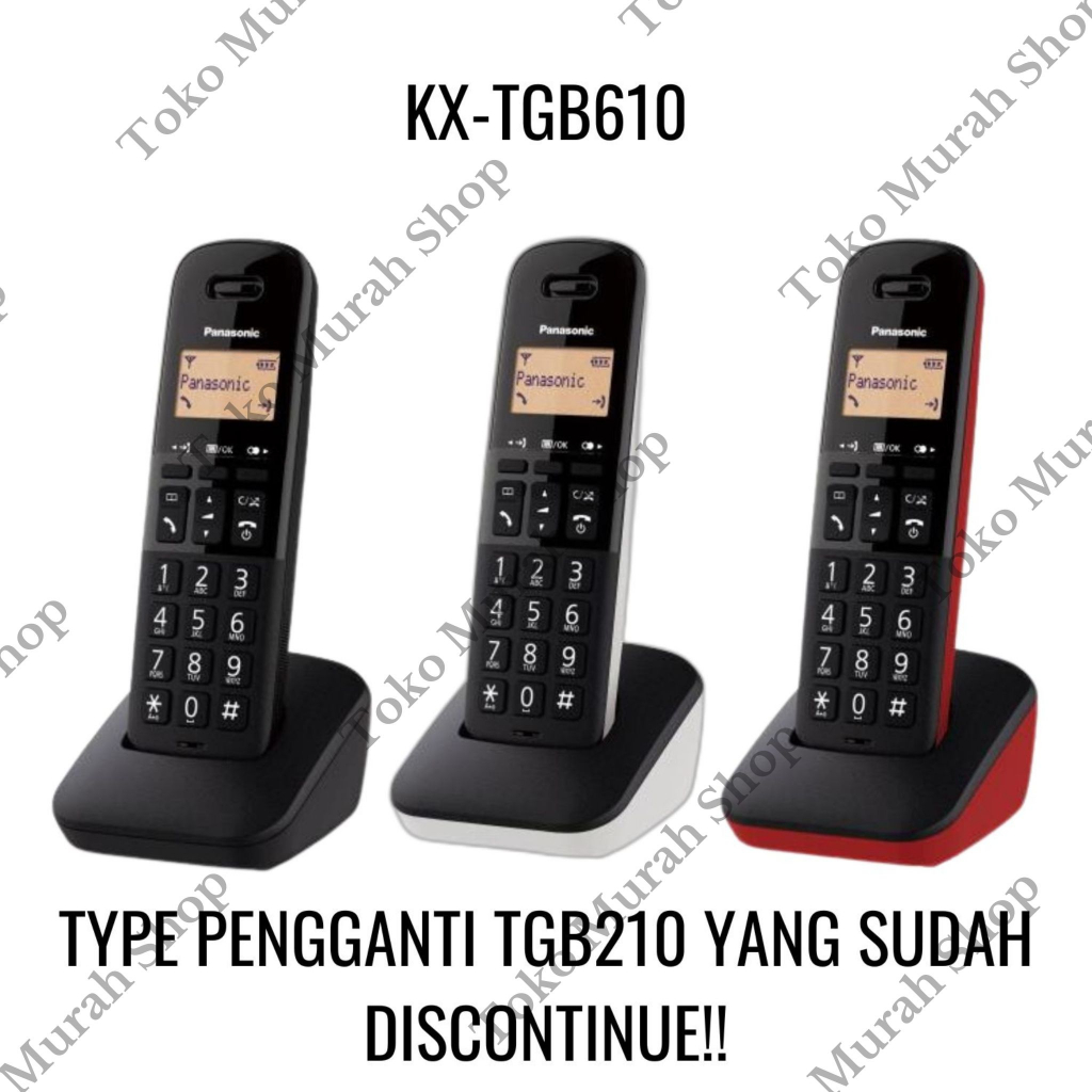 Telepon Wireless Panasonic KX-TGB610 Telpon Rumah KX-TGB610 Panasonic