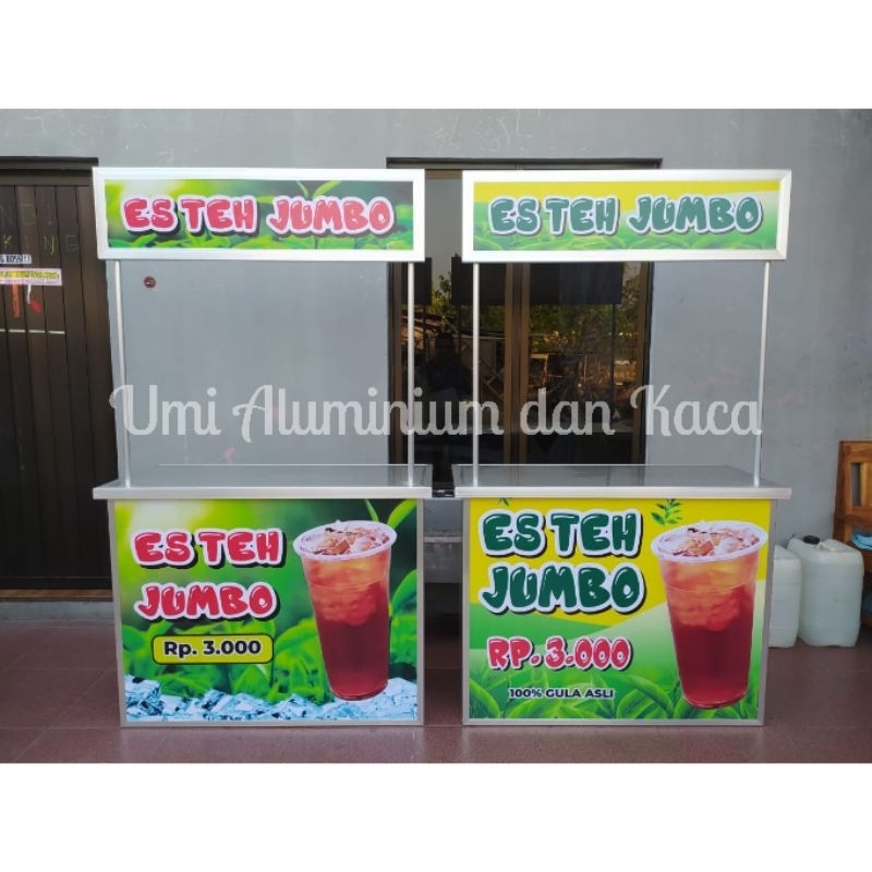 Booth portable es teh jumbo