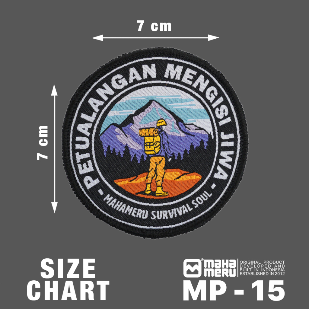 Mahameru Patch Emblem Bordir Jaket