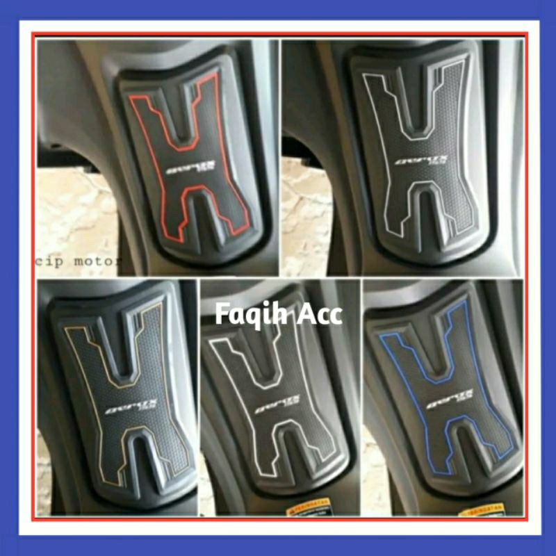 Stiker protection tankpad Aerox karet 3D tebal