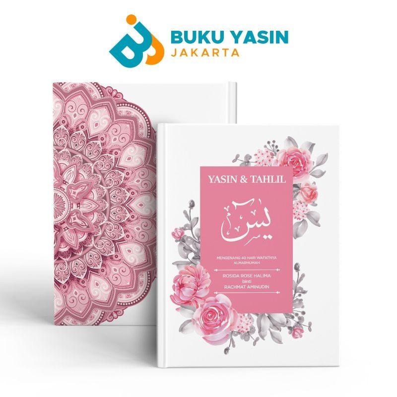 Buku Yasin dan Tahlil 40 Hari, 100 Hari, 1 Tahun Softcover Custom Foto