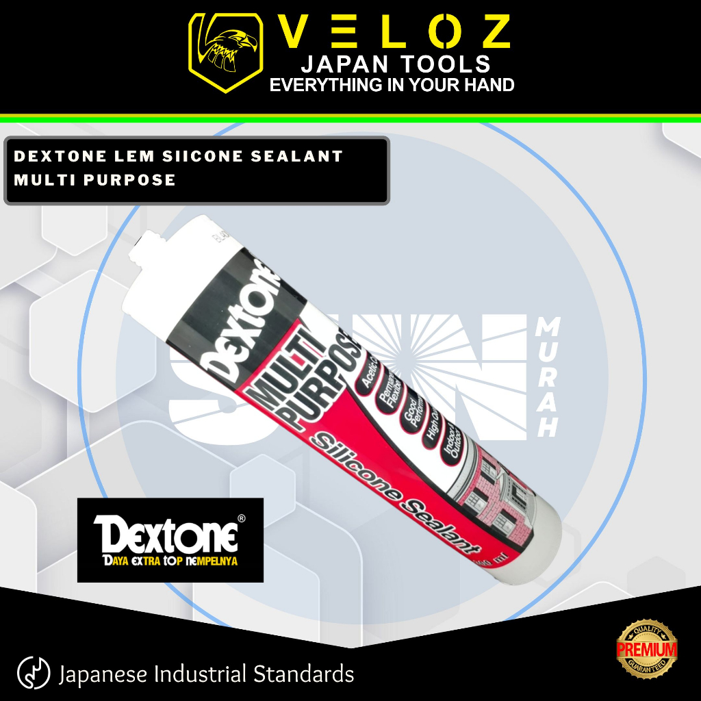 

DEXTONE LEM SILICONE SEALANT MULTI PURPOSE 300ml (warna bisa tulis di note pesanan) || DEXTONE LEM KACA 300ml || SUNMURAH SURABAYA