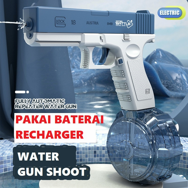 YUN Mall Mainan pistol air elektrik modern, Electric continuous water gun