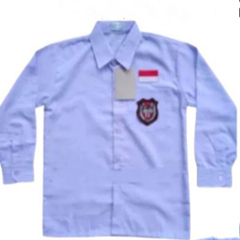 Seragam Sekolah SD SMP SMA Baju Seragam Sekolah Lengan Panjang Kemeja Polos