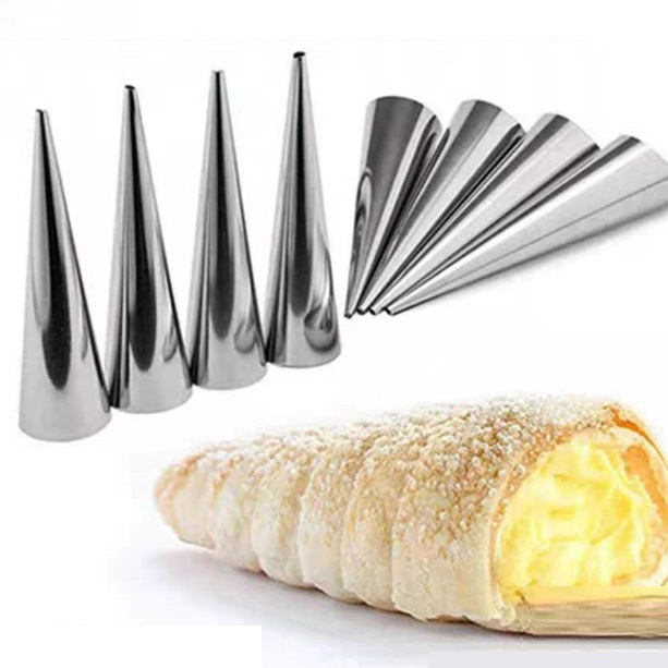 Cetakan Kue Puff Pastry Horn Corong Croisant Roti Tube Pipa Kerucut