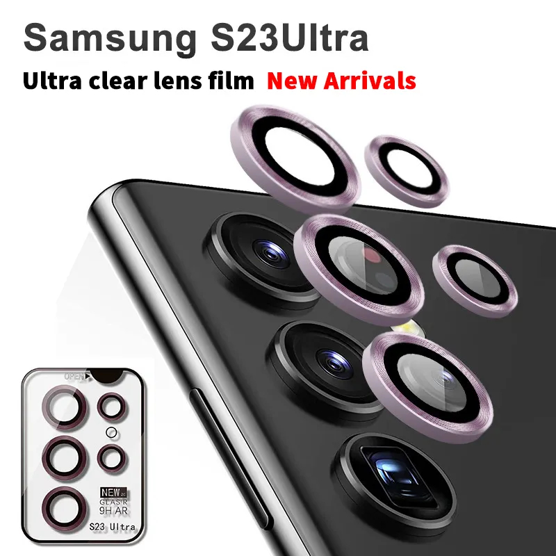 Ring Lensa Camera Protector For Samsung S22 Ultra Tempered Glass Pelindung Kamera