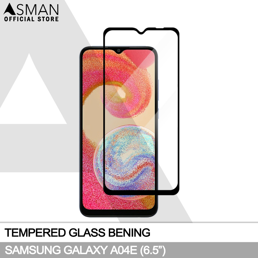 Tempered Glass Full Samsung Galaxy A04e (6.5&quot;) | Anti Gores Kaca - Hitam