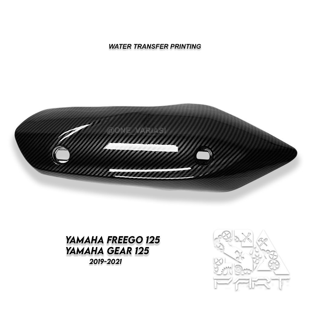 COVER TUTUP TAMENG PELINDUNG KNALPOT CARBON FREEGO FREE GO 125 YAMAHA GEAR 125 KARBON CARBON BERKUALITAS