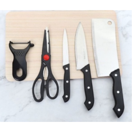 SET PISAU STAINLESS STEEL TALENAN DAPUR 6 IN 1