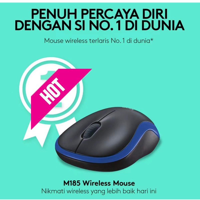 Mouse Wireless M 185 Original USB