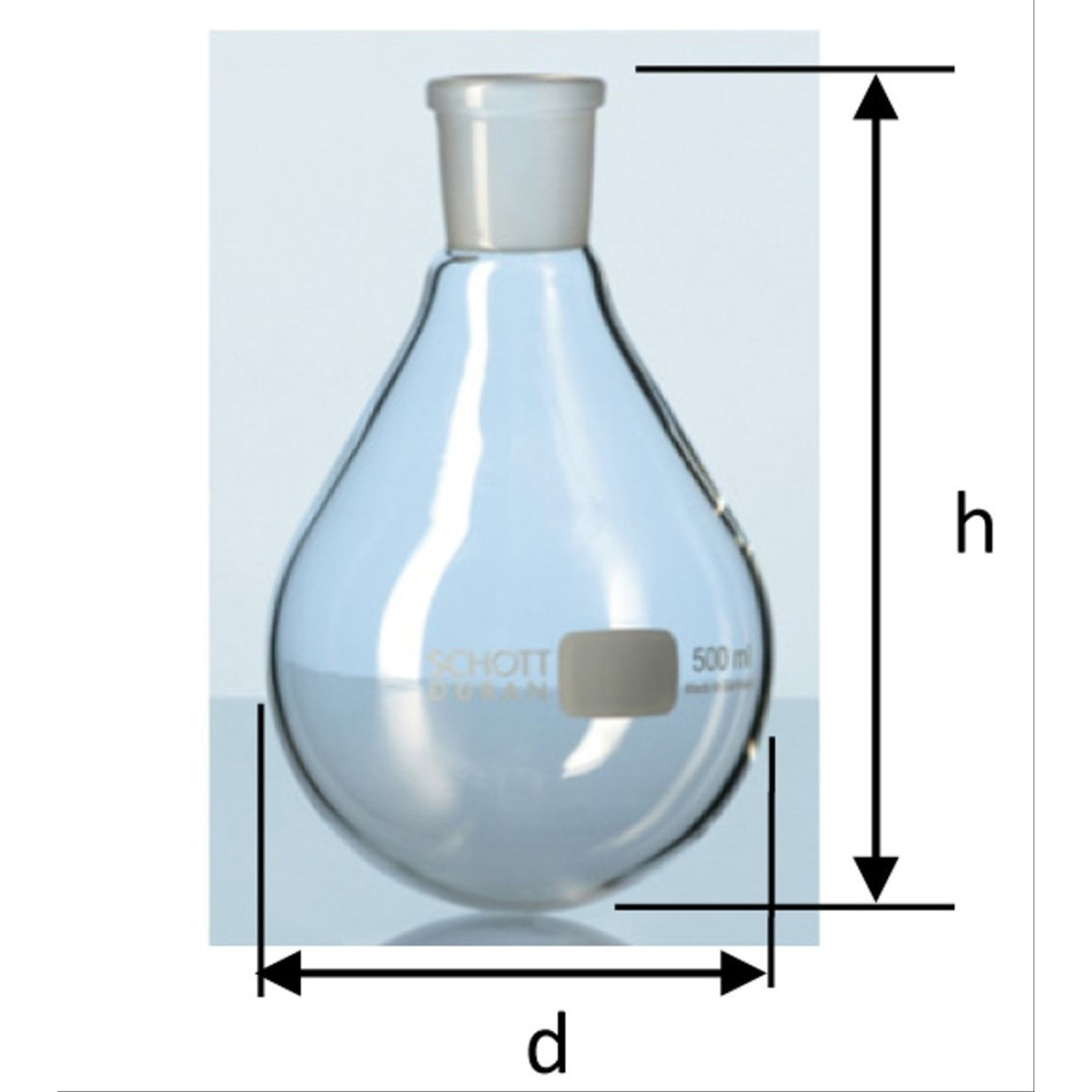 Duran Boiling Flask 1000 ml Flat Bottom Narrow neck