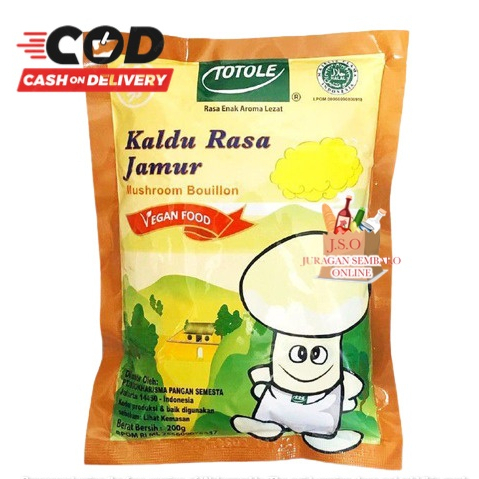 (JSO) Totole 200gr Kaldu Jamur penyedap rasa vegetarian NON MSG