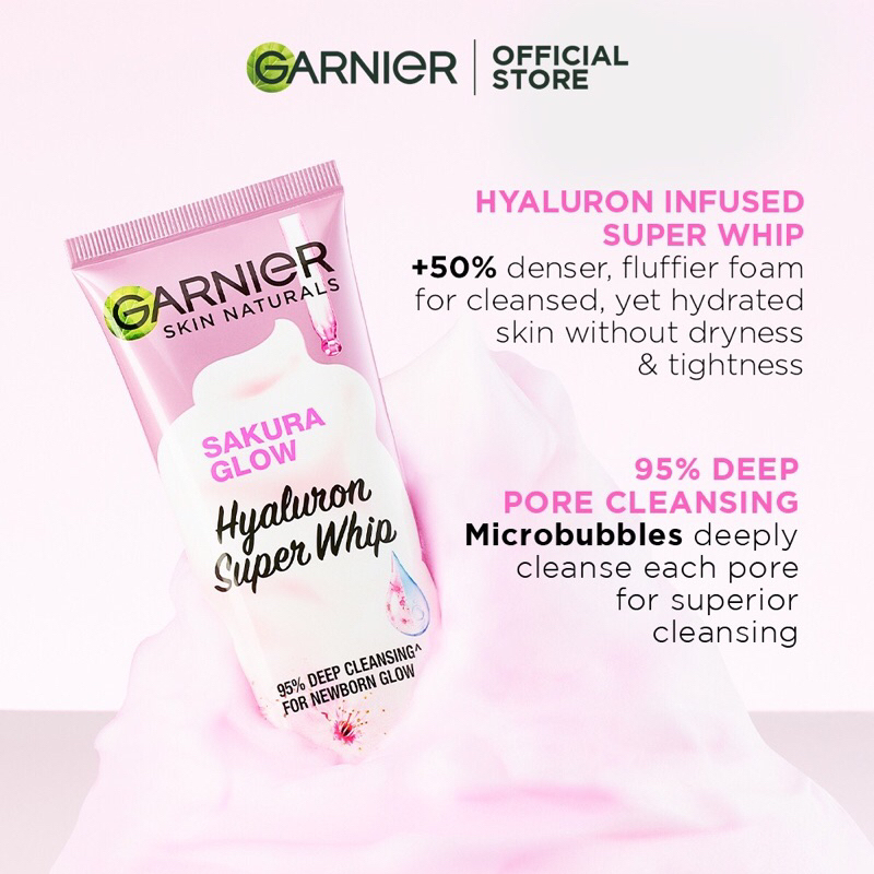 Garnier Skin Naturals Sakura Glow Hyaluron Super Whip