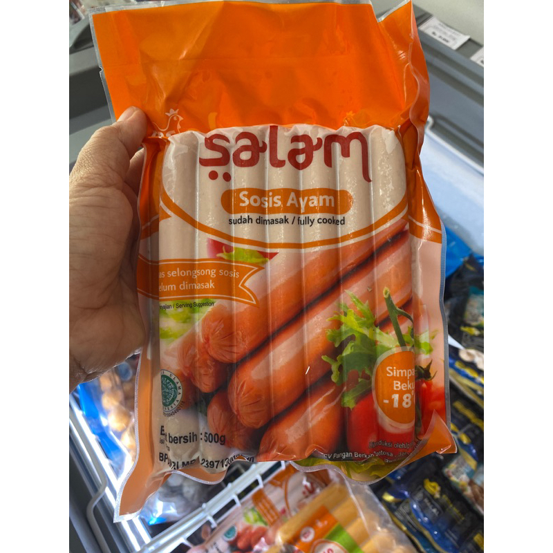 

Salam Sosis Ayam Long 500gr Isi 15 pieces