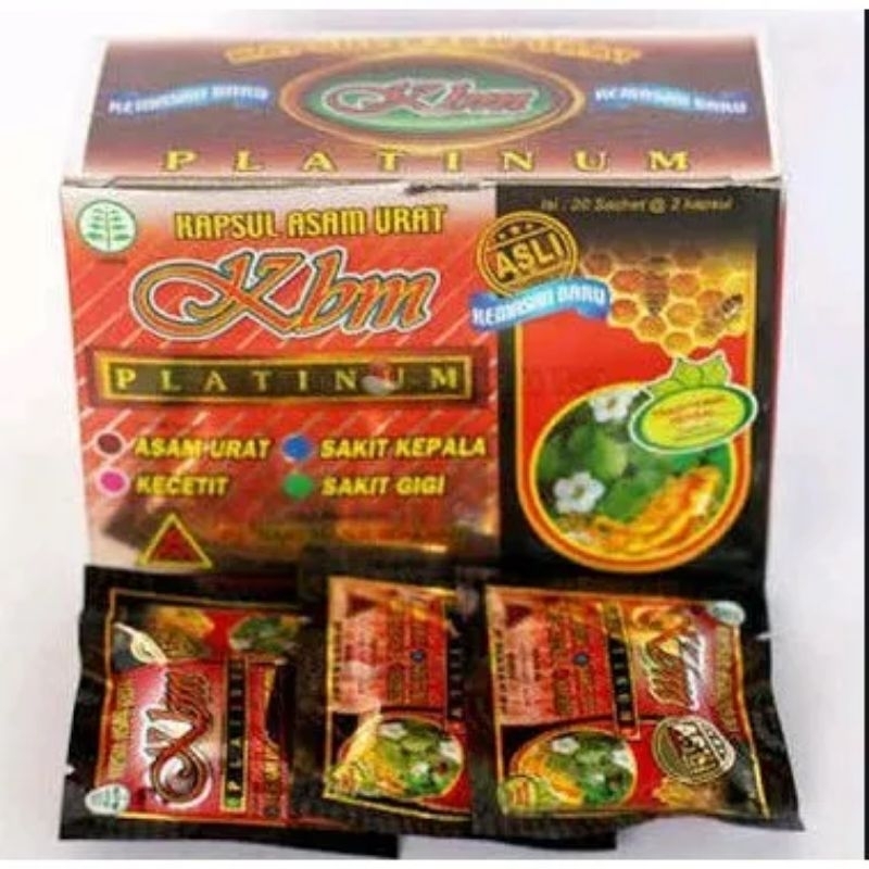 KBM Platinum , kapsul KBM Platinum untuk asam urat