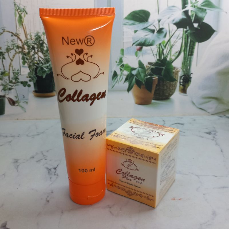 coll 3in1 Facial Foam + Cream Collagen susun import