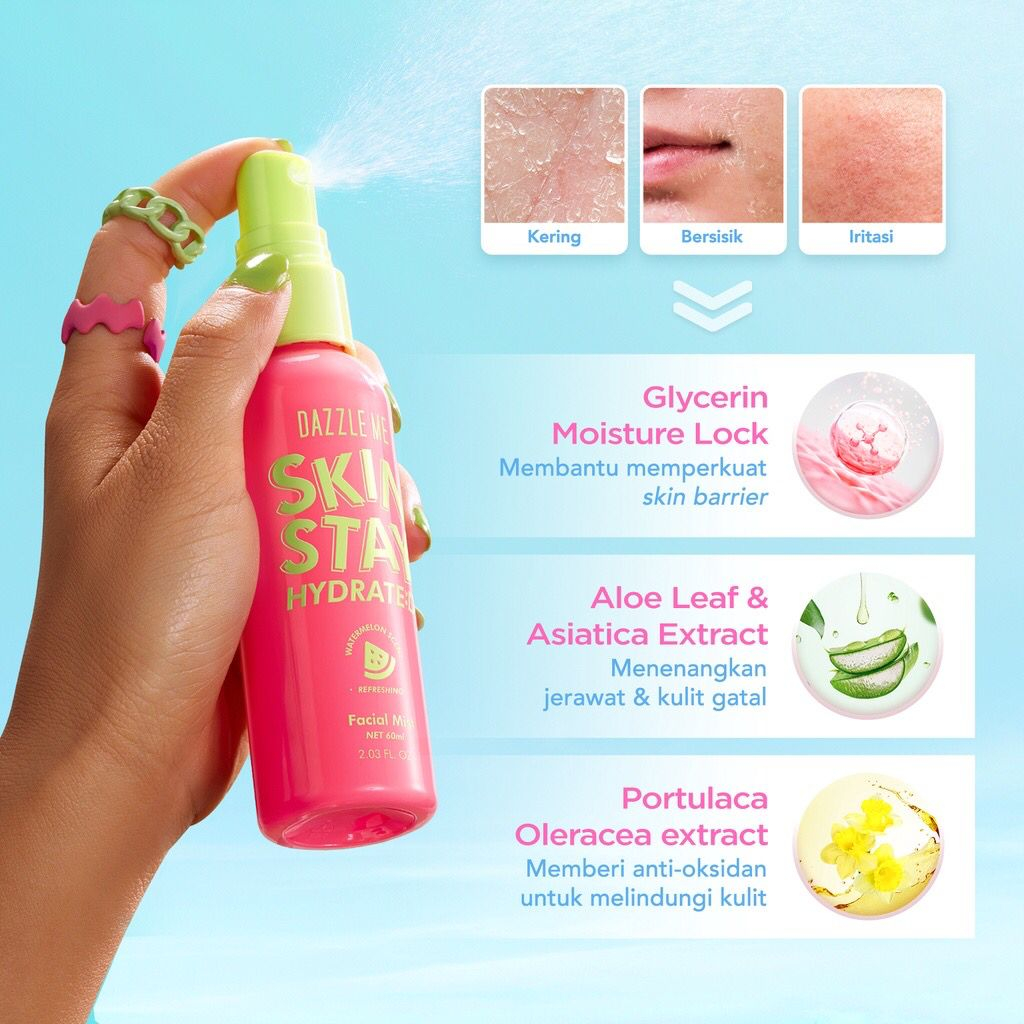 Jelita Cosmetic - DAZZLE ME Get A Grip Setting Spray Series | Acne | Primer | Matte | Dewy