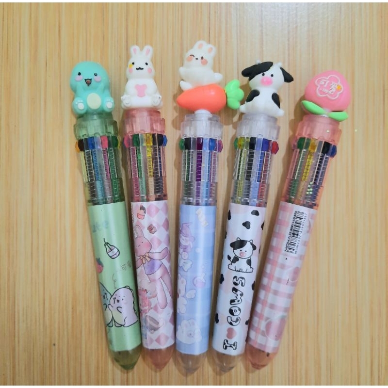 

Pulpen 10 warna motif lucu