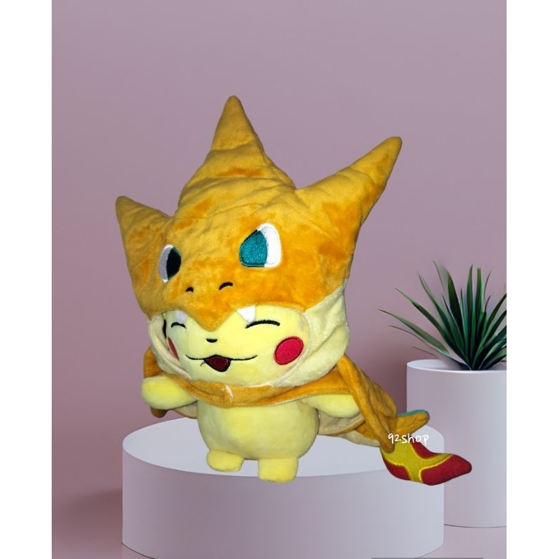 Boneka pikachu kostum charizard | boneka pokemon kostum naga