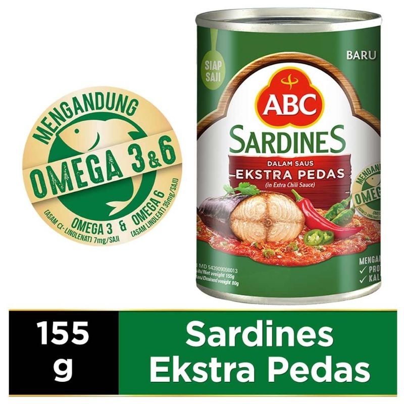 

Abc Sardines Extra Pedas 155G BBS