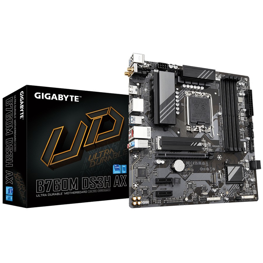 Motherboard Gigabyte B760M DS3H AX - LGA1700 B760 DDR5 USB3.2 SATA3