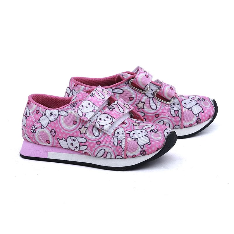 sepatu anak perempuan cewe wanita bergambar-motif-karekter pink lucu cantik