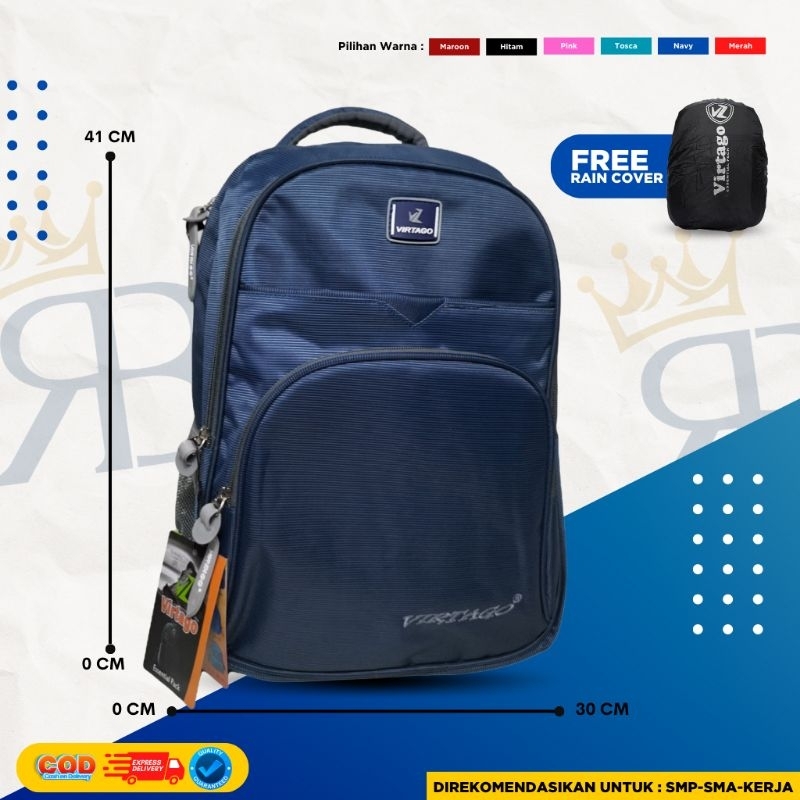 Tas Virtago/Ransel Virtago/Tas Sekolah Untuk SMP-SMA/Tas Laptop Untuk Kerja