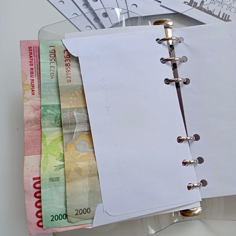 

amplop saving challenge ukuran a6 (tidak termasuk binder)