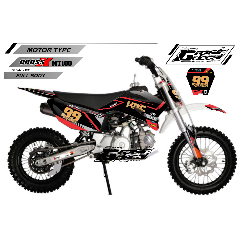 Decal Mini Trail Viar 100 Lama Full Body Dekal Mini Trail Viar 100 Bebas Reques