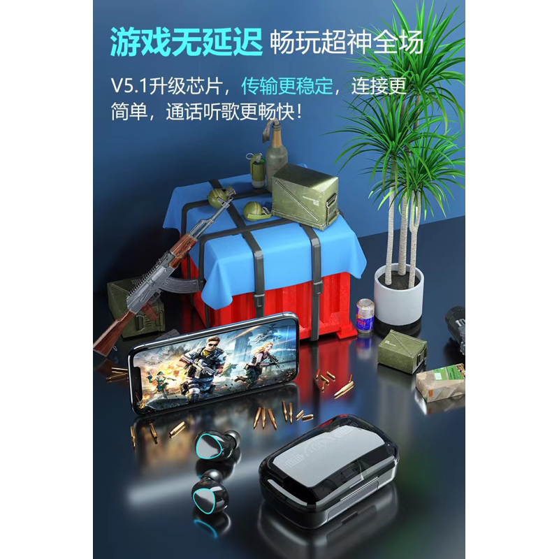 TWS M10 NEWEST V5.3   Bluetooth earphone 5.3 gaming headset bluetooth bass super stereo earphone