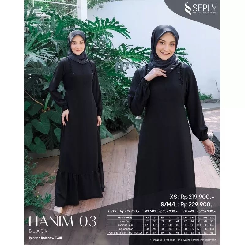 Gamis Seply Hanim 03 Black