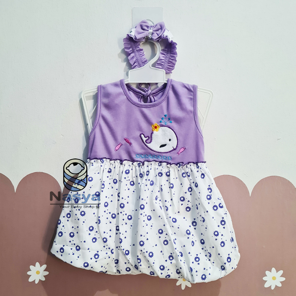 [P-054] Dress Bayi (0-6 bulan) / Dress Bayi Perempuan motif sapi