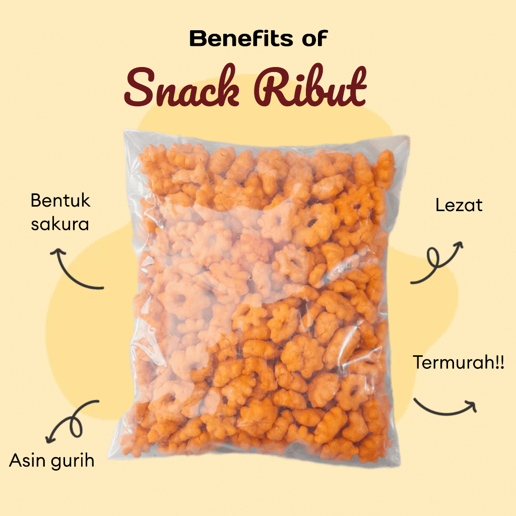 

Snack kembang ribut 250gram