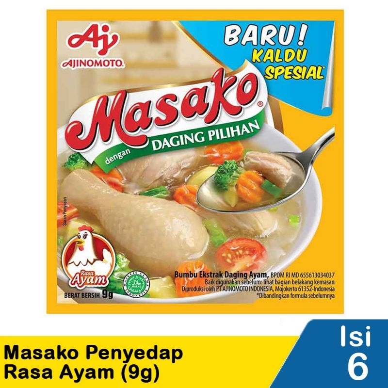 

Ajinomoto Penyedap Rasa Masako Ayam 6X9g BBS