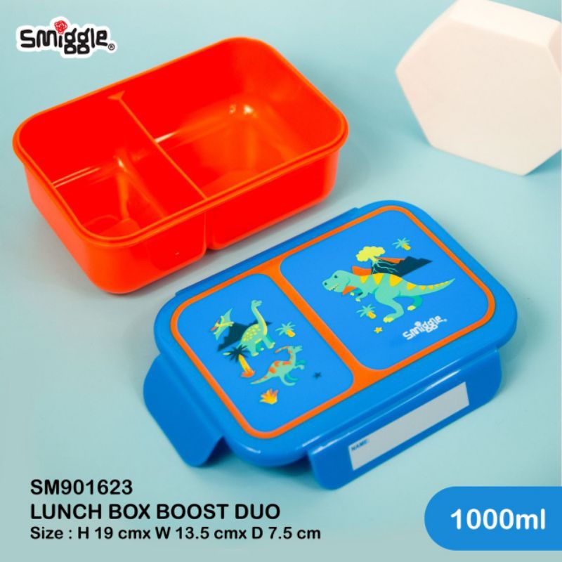 Lunchbox smiggle 2sekat 1000ml/kotak makan smiggle