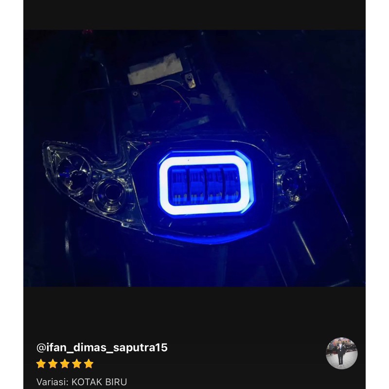 (1Pcs) Lampu Tembak Daymaker Mini 4Lensa Kotak Bulat K40 K41 Lampu Daymaker Foglamp Waterproft Best Quality