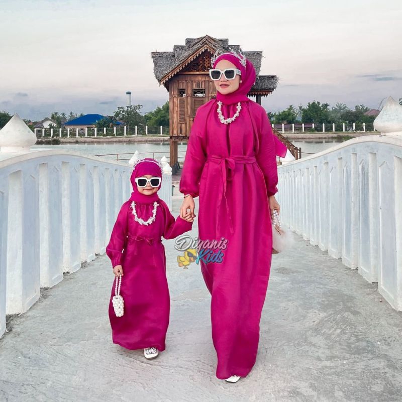 Shimmer dress- dress  ibu dan anak bahan shimmer [dijual terpisah]