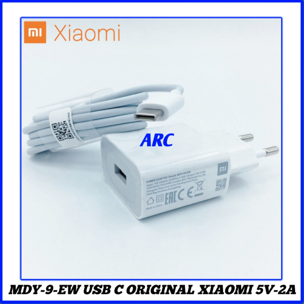 Charger Xiaomi Ori 100% MDY-09-EW Casan Original Xiaomi Type C