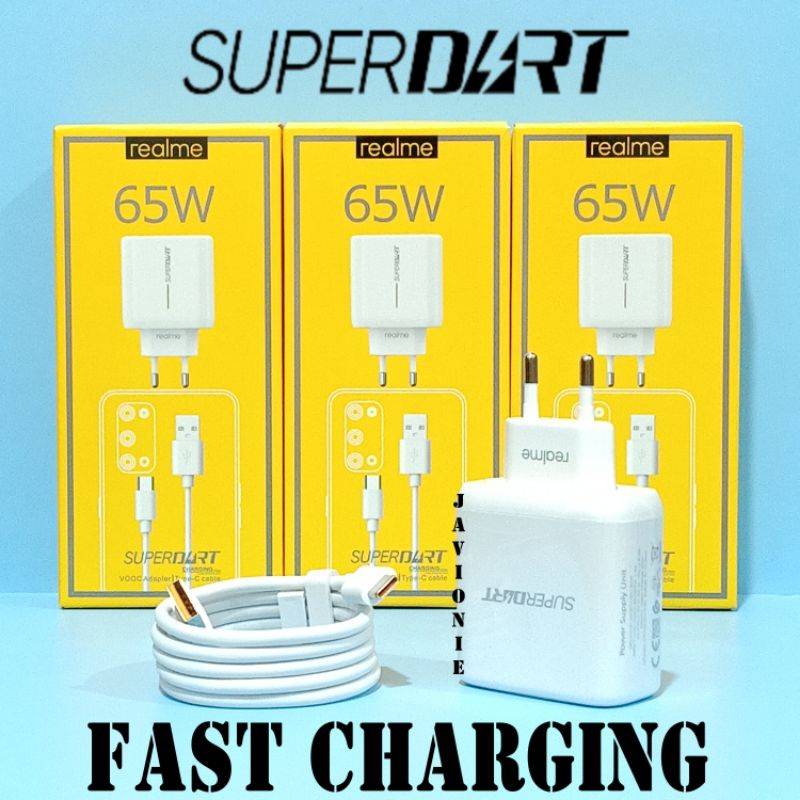 Charger Cas Casan REALME 7 8 PRO 65W Original SUPER DART VOOC TYPE C Fast Charging