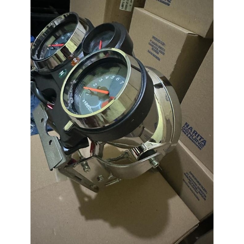 Paket Komplit Ninja SS Ninja R Vixion Reflektor Breket Plus Spidometer Ninja Komplit Berkualitas