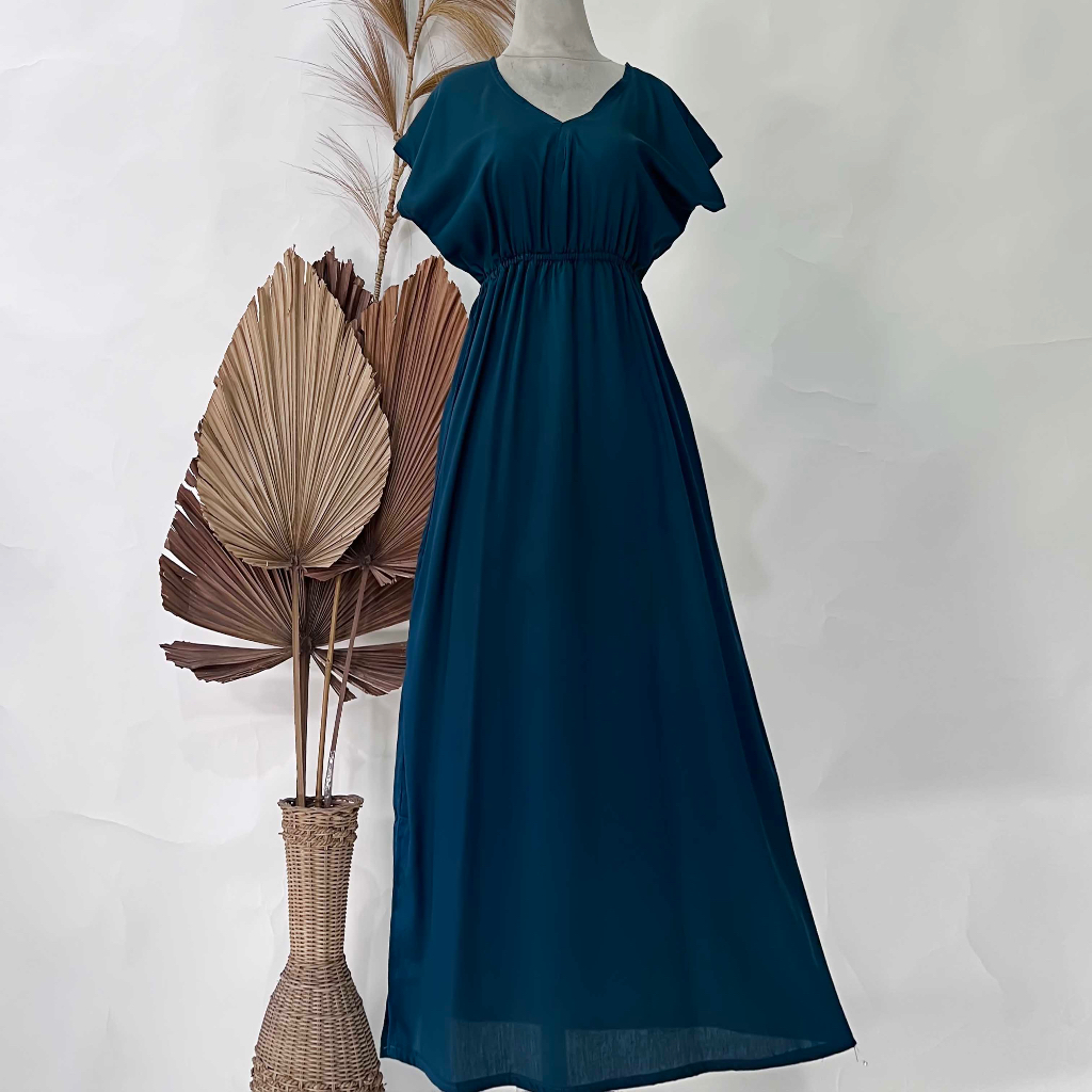 Dress Manohara Polos Panjang Bali