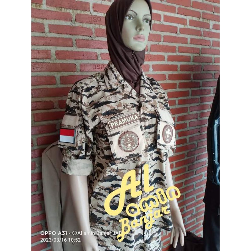Baju PDL loreng pramuka