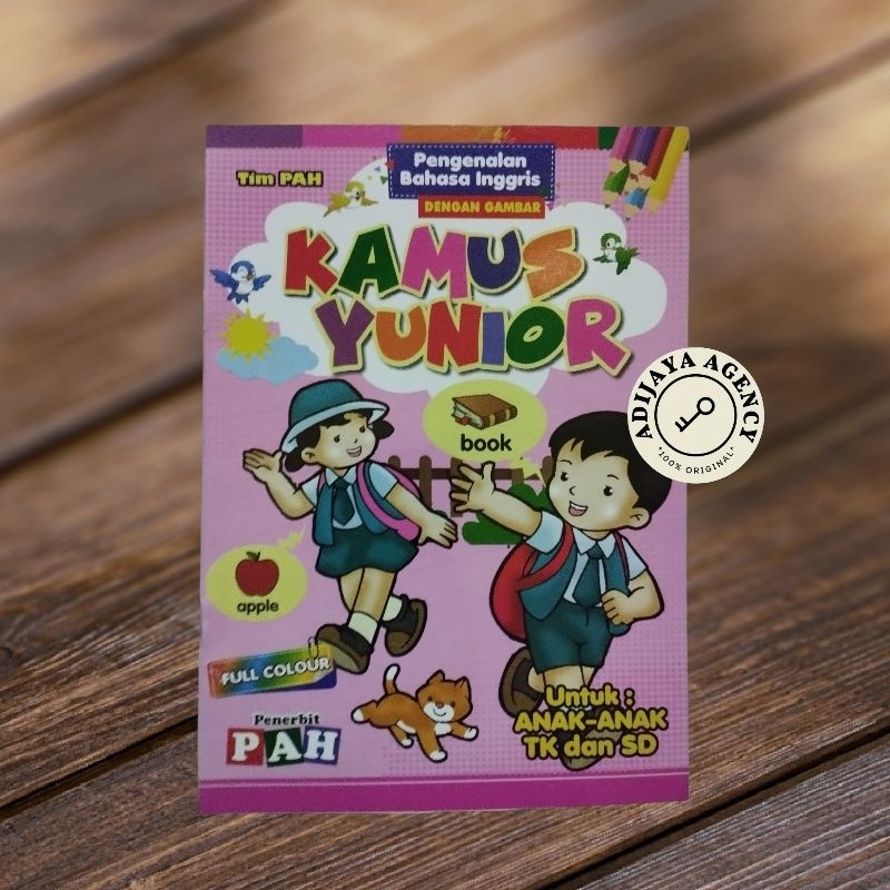 Buku Anak TK Dan SD Kamus Yunior - Pengenalan Bahasa Inggris Dengan Gambar PAH