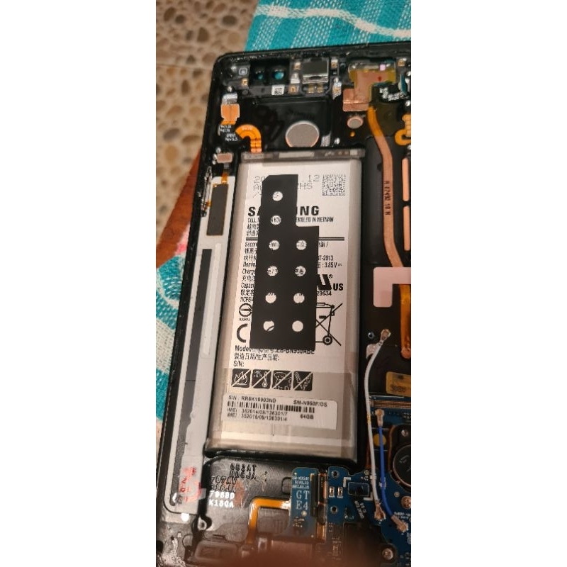 baterai original samsung note 8