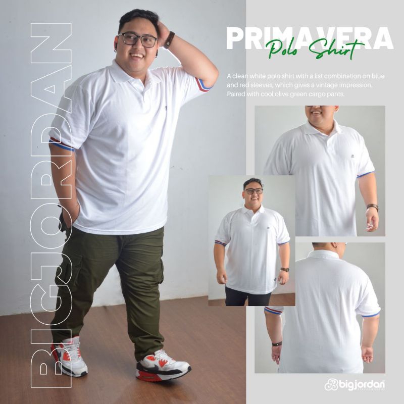 BIGJORDAN Polo jumbo Pria Big Size xxxl xxxxl Kaos Kerah Jumbo Terbaru 5xl 7xl 8xl