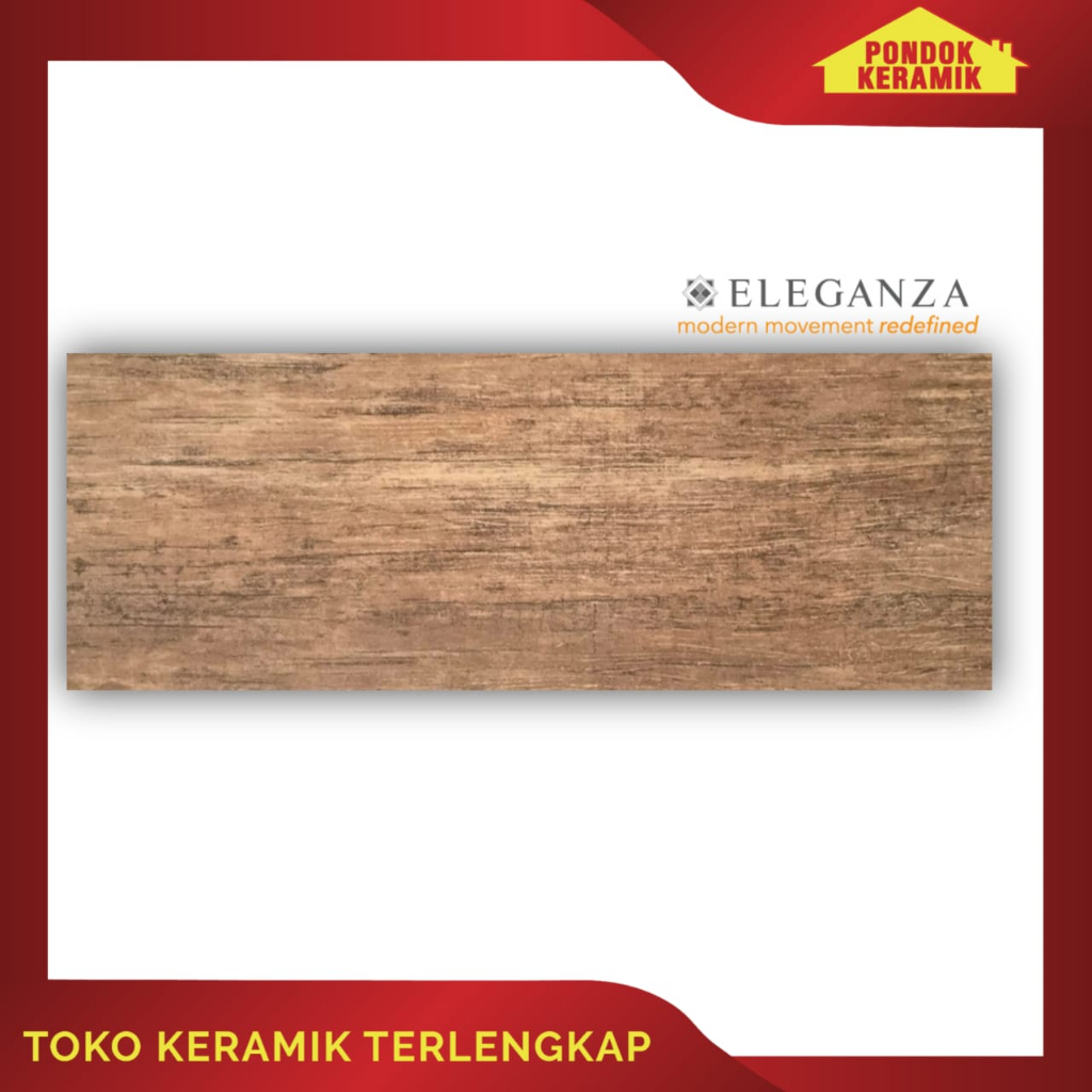 Granit Lantai Eleganza 15x60 Motif Serat Kayu Coklat MAPLE 615L082