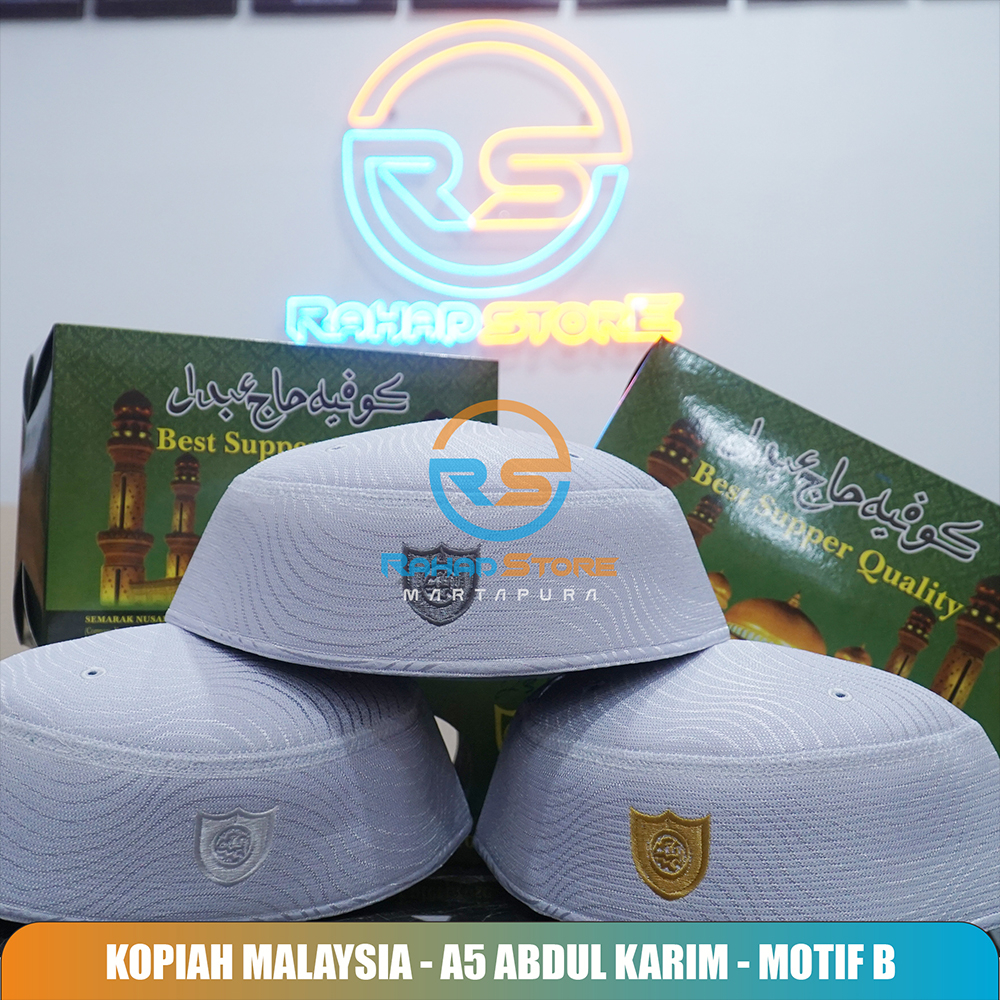 Kopiah Malaysia A5 Merk Abdul Karim Motif B Original